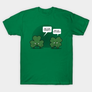 Saint Patrick's Day Clover Irish Shamrock Funny Original Cartoon T-Shirt